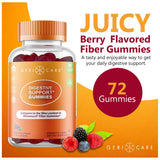GeriCare Prebiotic Fibre Gummies 113g side view showing gummy texture