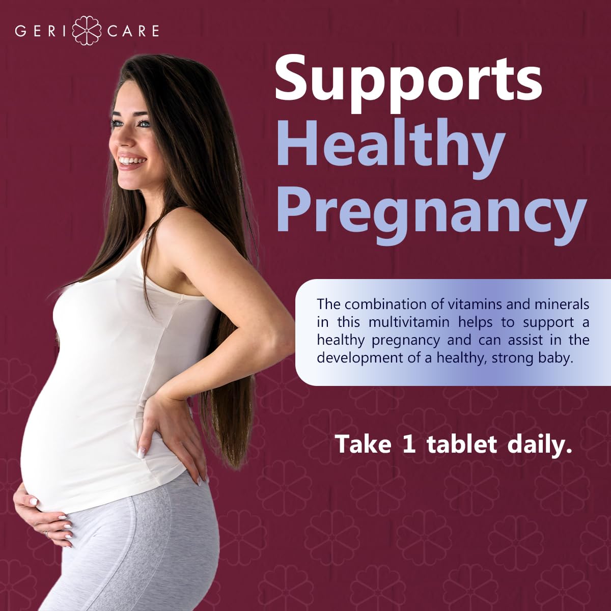 GeriCare Prenatal Vitamins bottle with label
