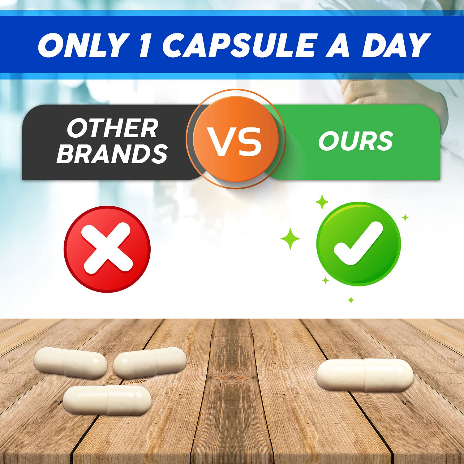 GeriCare Probiotic Supplement bottle with capsules