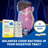 GeriCare Probiotic Supplement on a wooden table