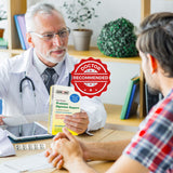 GeriCare Probiotic Supplement with a glass of water