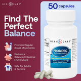 GeriCare Saccharomyces Boulardii Probiotic Supplement 250mg side view