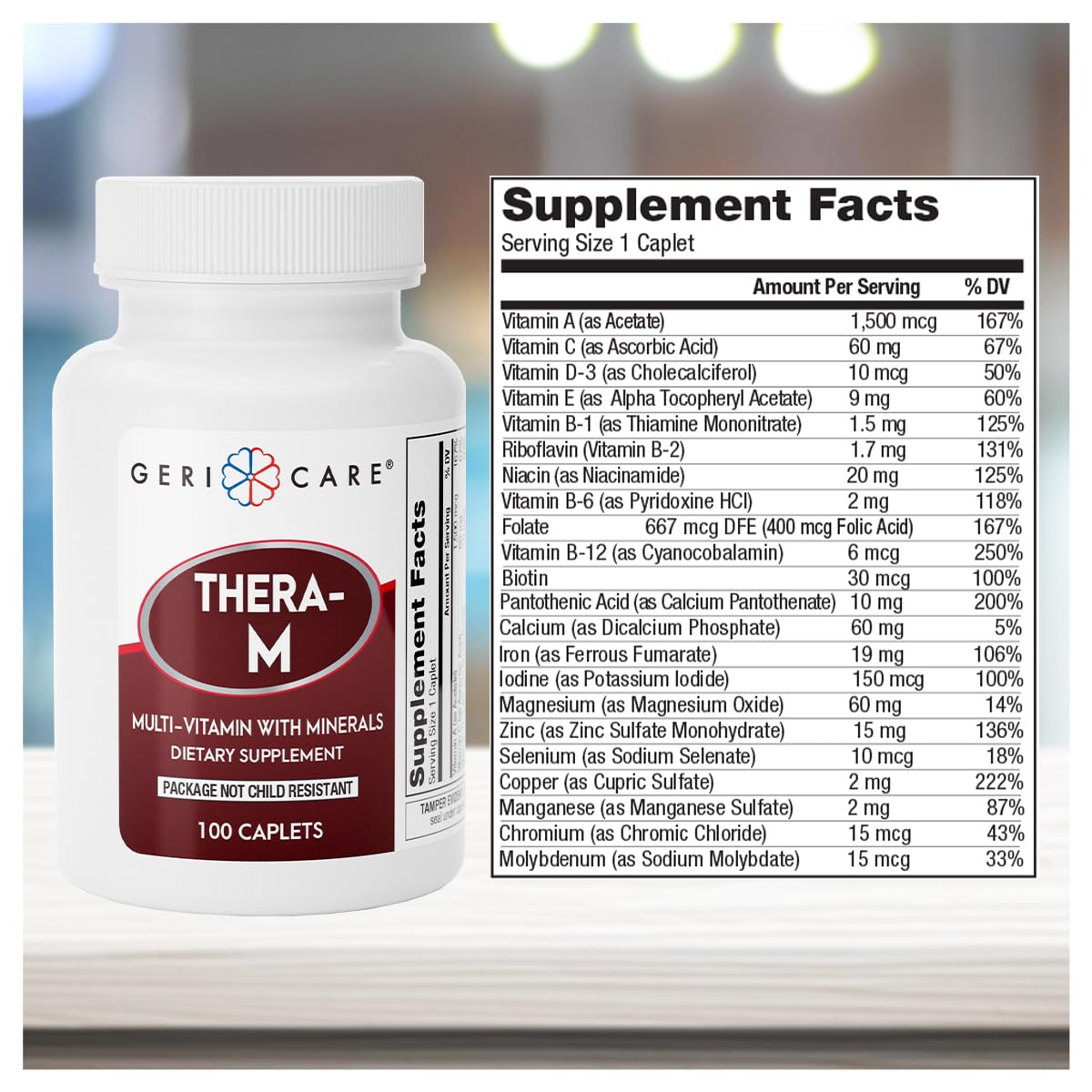 GeriCare Thera Tabs tablet close-up