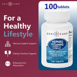 GeriCare Vitamin C & B Complex supplement side view showing capsule
