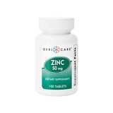 GeriCare Zinc Supplement 50mg front view with packaging