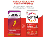 Geritol Liquid Energy Support B-Vitamins on a kitchen counter