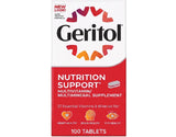 Geritol Multivitamin Nutrition Support Tablets back view