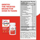 Geritol Multivitamin Tablets 360g back view packaging