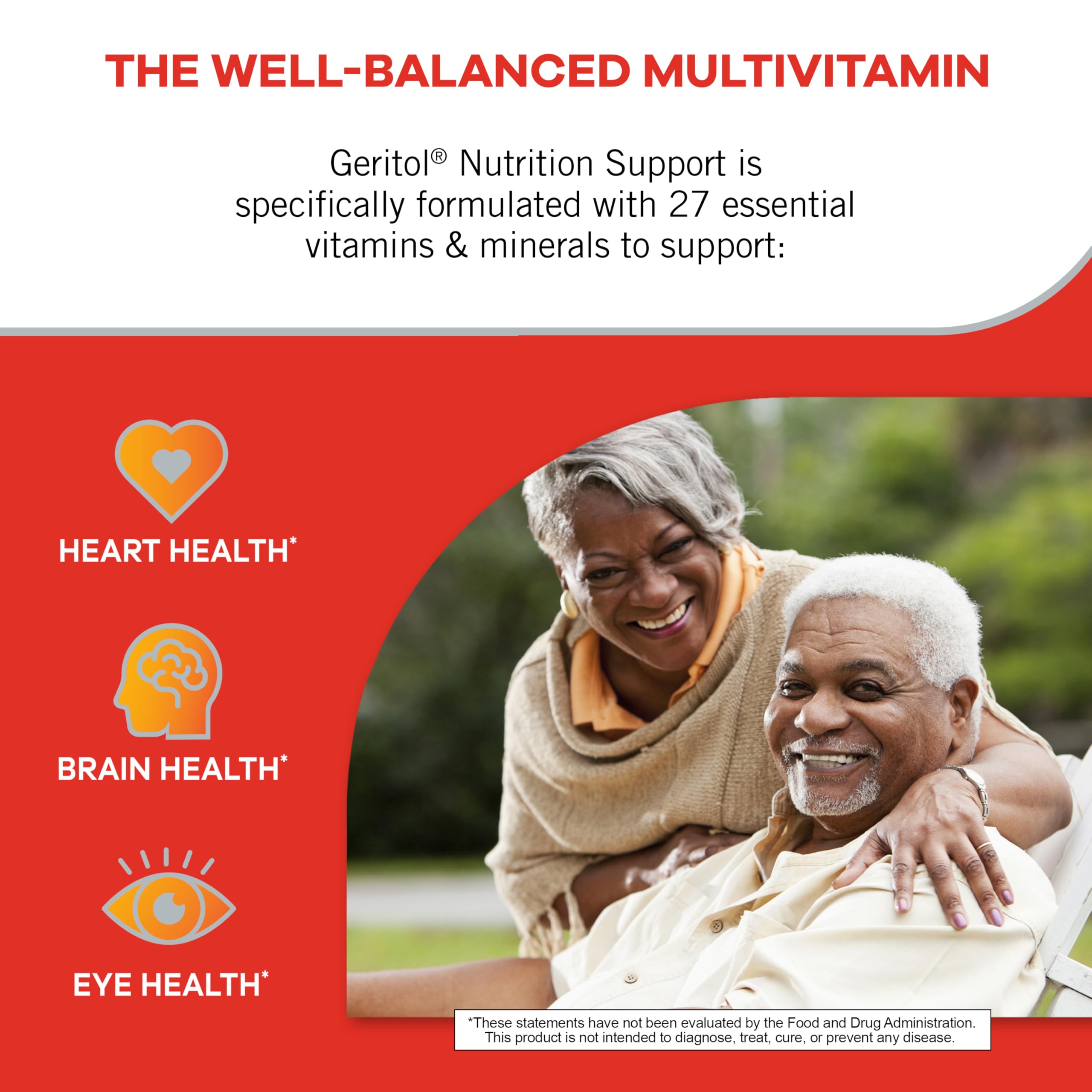Geritol Multivitamin Tablets showing ingredients list