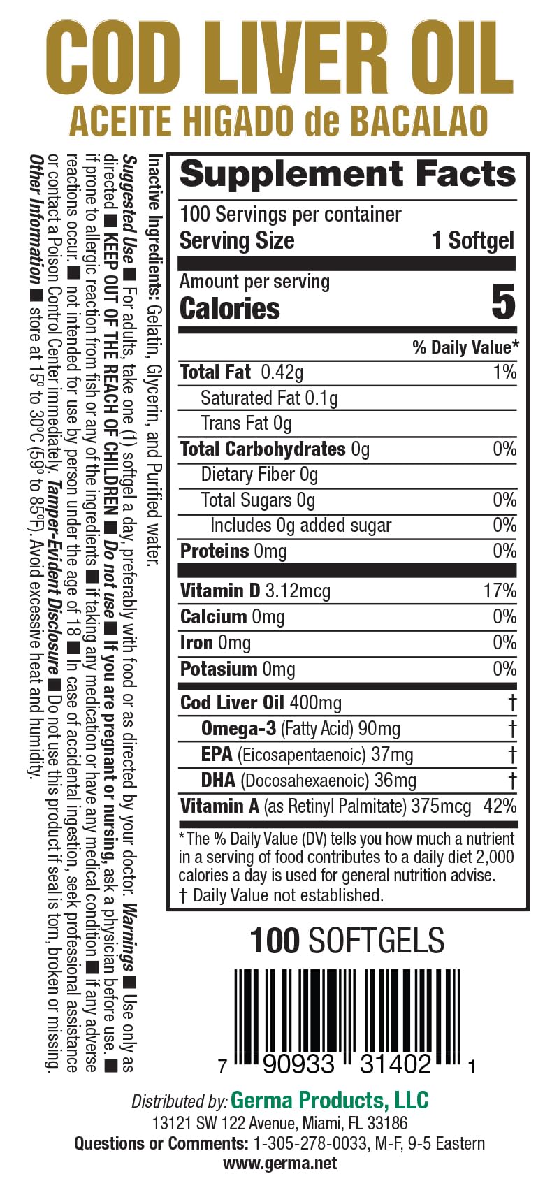 Germa Cod Liver Oil Supplement lifestyle scene