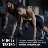 German Creatine Monohydrate 315g on gym equipment