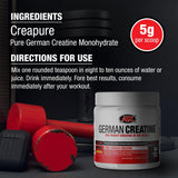 German Creatine Monohydrate scoop showing 5g serving