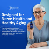 Geronova Research Alpha Lipoic Acid Liquid Supplement 99mg packaging