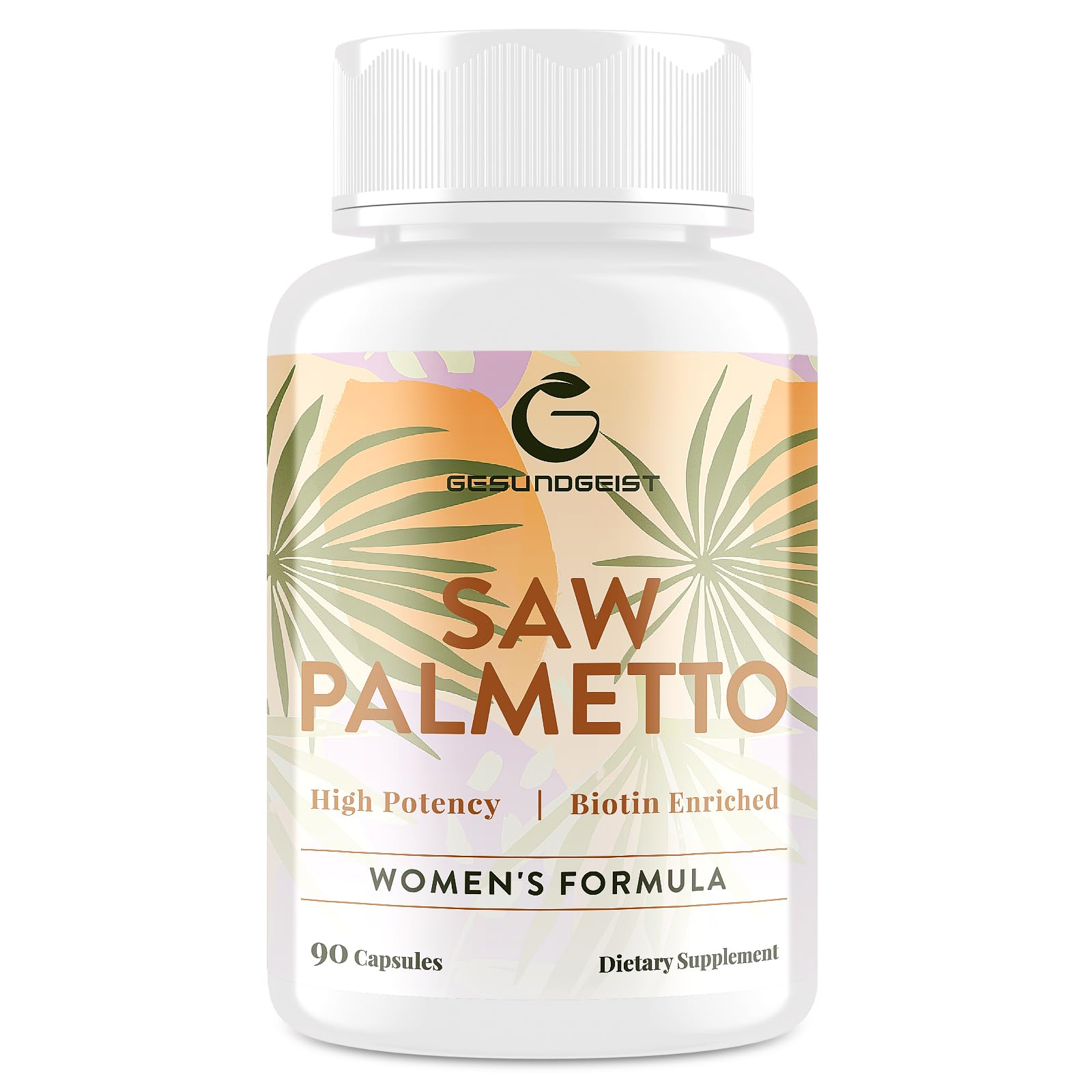 Gesundgeist Saw Palmetto Supplement 500mg front view