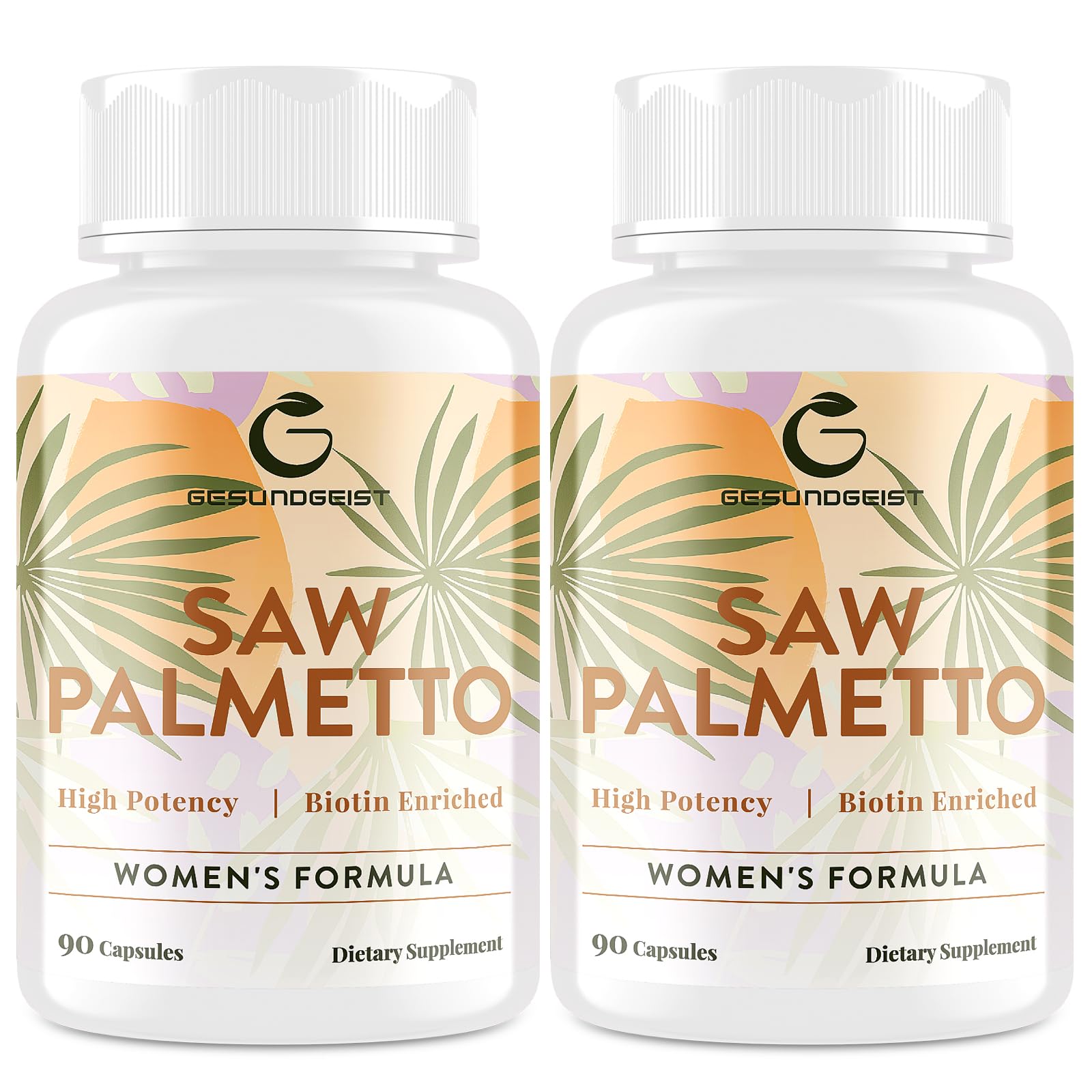 Gesundgeist Saw Palmetto Supplement 500mg front view
