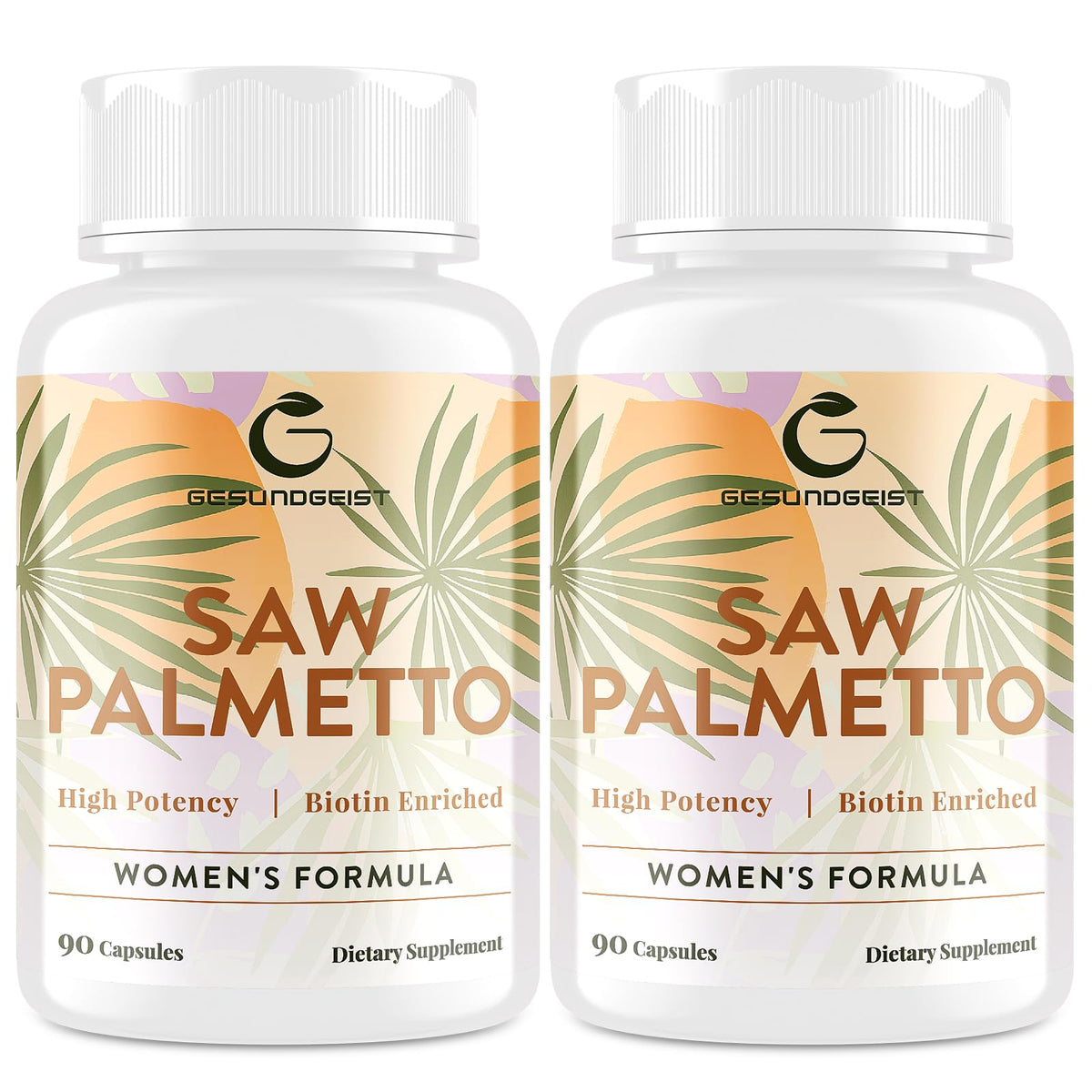 Gesundgeist Saw Palmetto Supplement 500mg front view