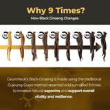 GeumHeuk Korean Black Ginseng 100% Pure supplement side view