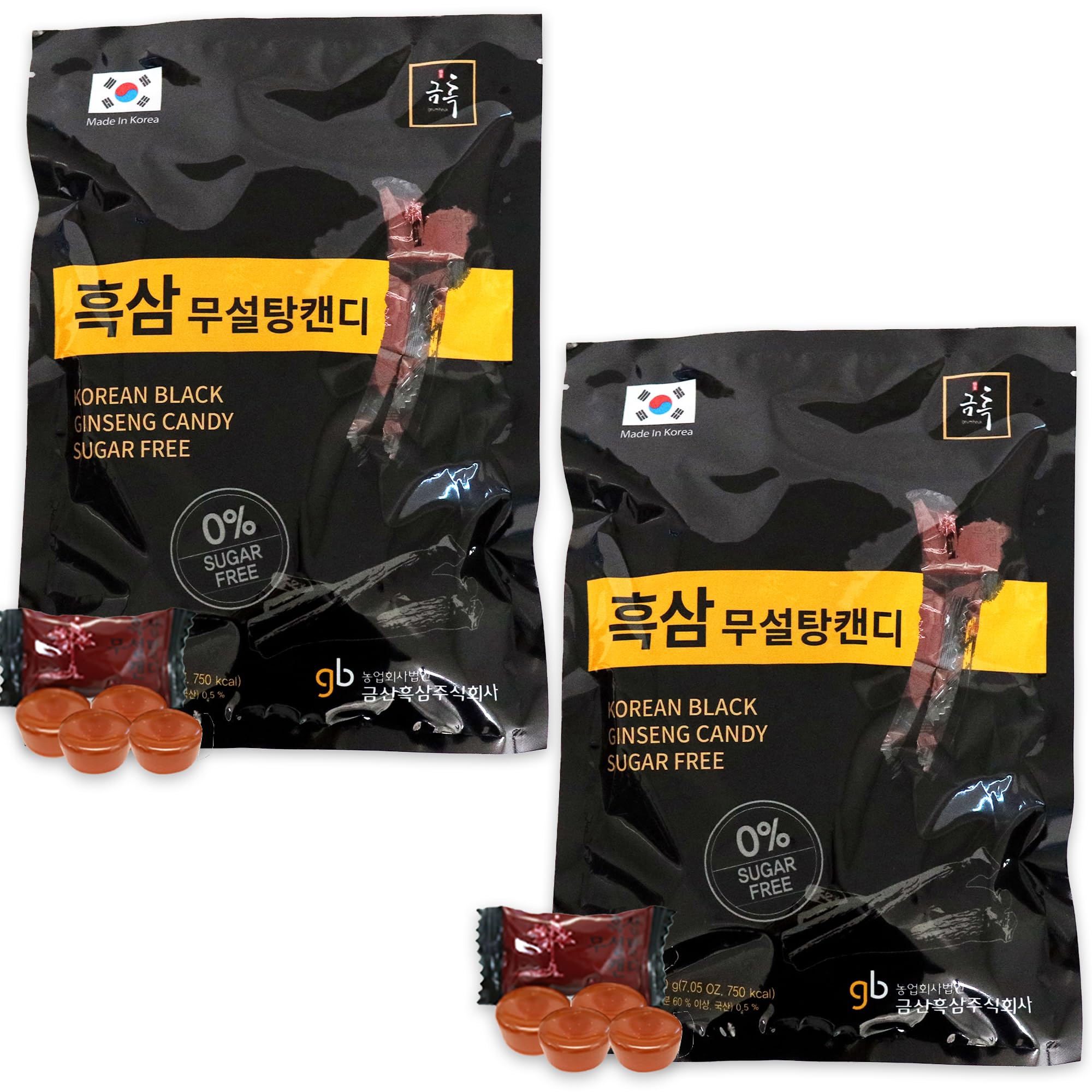 GeumHeuk Korean Black Ginseng Candy front view packaging