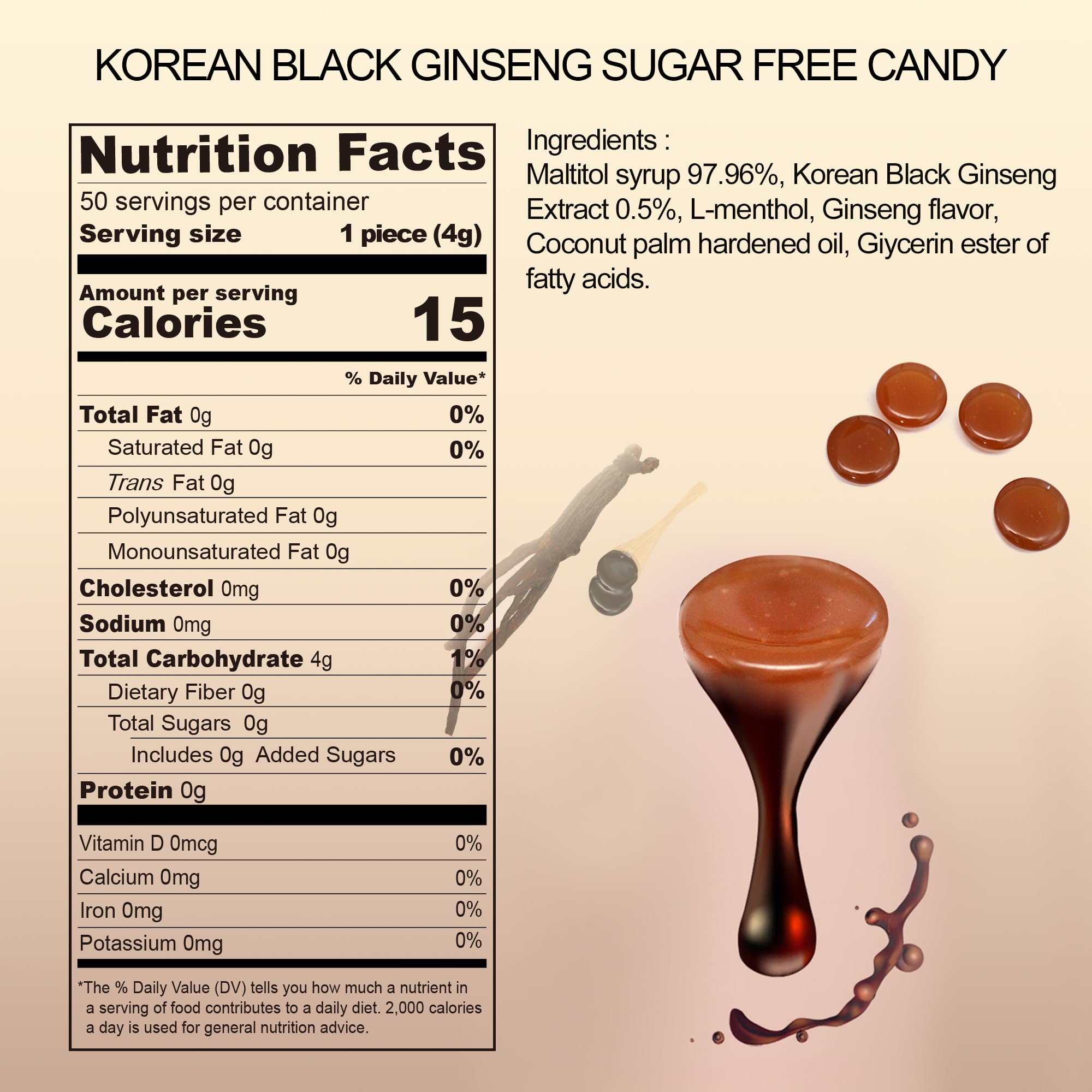 GeumHeuk Korean Black Ginseng Candy on a desk