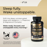 gflow vitamins Apigenin Supplement back view with ingredient list