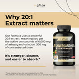 gflow vitamins Ashwagandha capsules side view