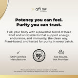 gflow vitamins BeetRoot Capsules with measuring spoon for dosage