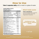 gflow vitamins Lutein Eye Supplement capsules in a hand