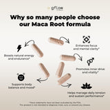 gflow vitamins Maca Root Capsules 1500mg ingredients list
