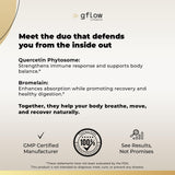 gflow vitamins Quercetin Phytosome with Bromelain 50g in a wellness setting