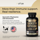 gflow vitamins Quercetin Phytosome with Bromelain 50g side view