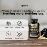 gflow vitamins Quercetin Phytosome with Bromelain 50g with other supplements