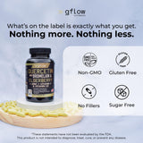 gflow vitamins Quercetin Zinc Supplement in a hand