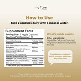 gflow vitamins Quercetin Zinc Supplement nutritional information