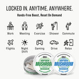 GGGJ Mushroom Pouches in a gym bag for workouts