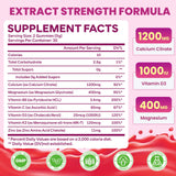 GGMMUU Calcium Citrate Gummies showing serving size of two gummies