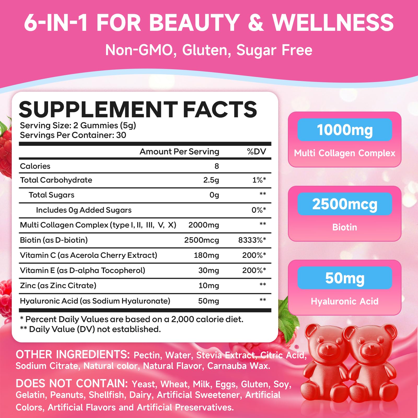 GGMMUU Multi-Collagen Gummies inside packaging