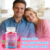 GGMMUU Multi-Collagen Gummies with fresh raspberries