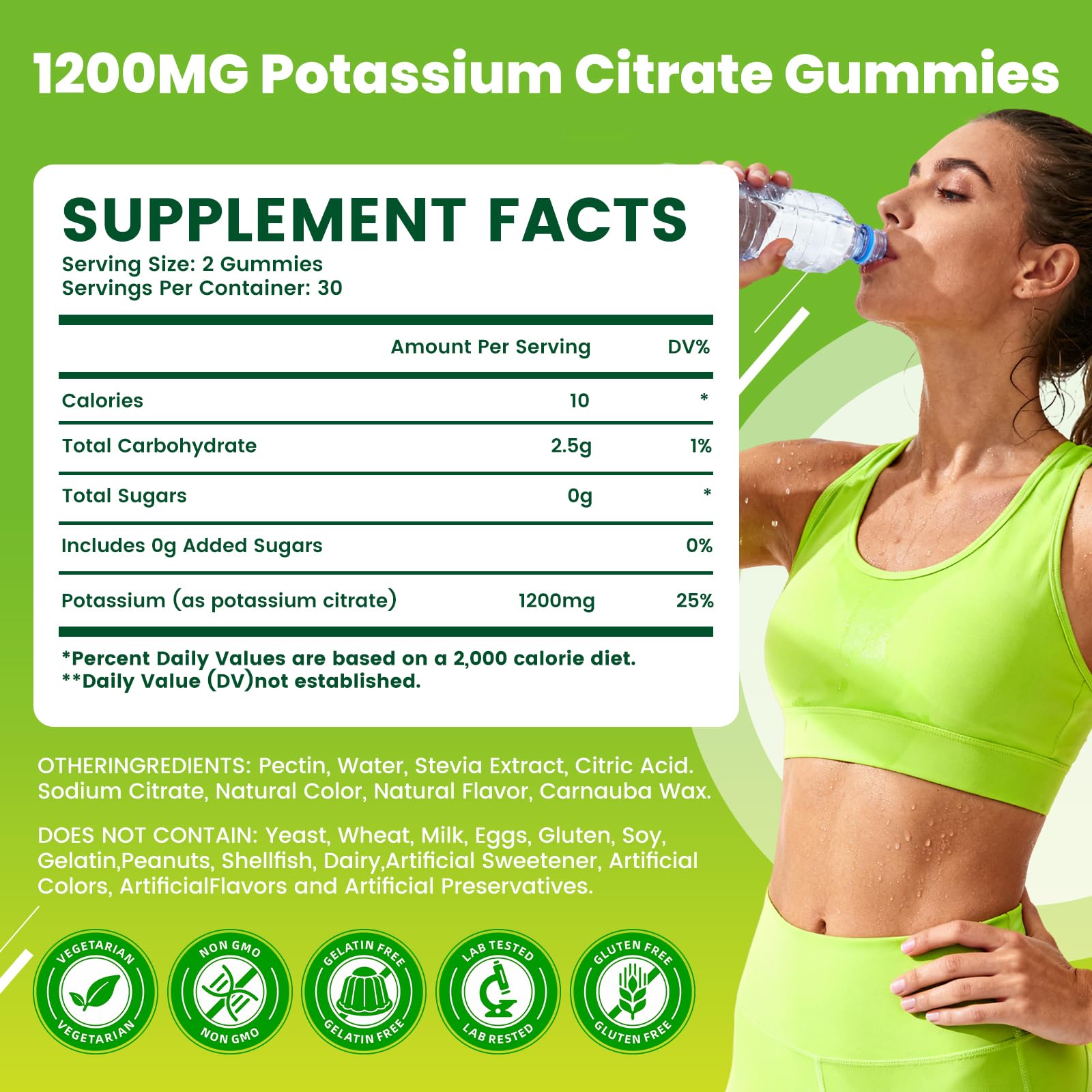 GGMMUU Potassium Citrate Gummies pineapple flavour