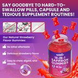 GGMMUU Saffron Gummies displayed on a kitchen counter