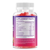 GGMMUU Saffron Gummies opened bottle with gummies visible