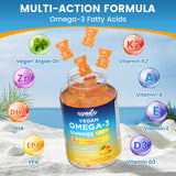 GGMMUU Vegan Omega 3 Gummies 1000mg close-up of gummies