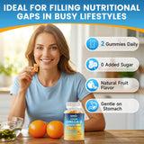 GGMMUU Vegan Omega 3 Gummies 1000mg with orange slices