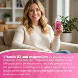 GGMMUU Vitamin B2 gummies with fresh raspberries