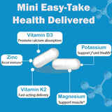 GHKALQ Potassium Magnesium Zinc Supplement capsules close-up