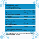 GHKALQ Potassium Magnesium Zinc Supplement capsules in hand