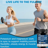 GHKALQ Potassium Magnesium Zinc Supplement on a wooden table