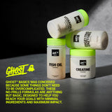 GHOST Basics Creatine Unflavoured Powder 340g packaging