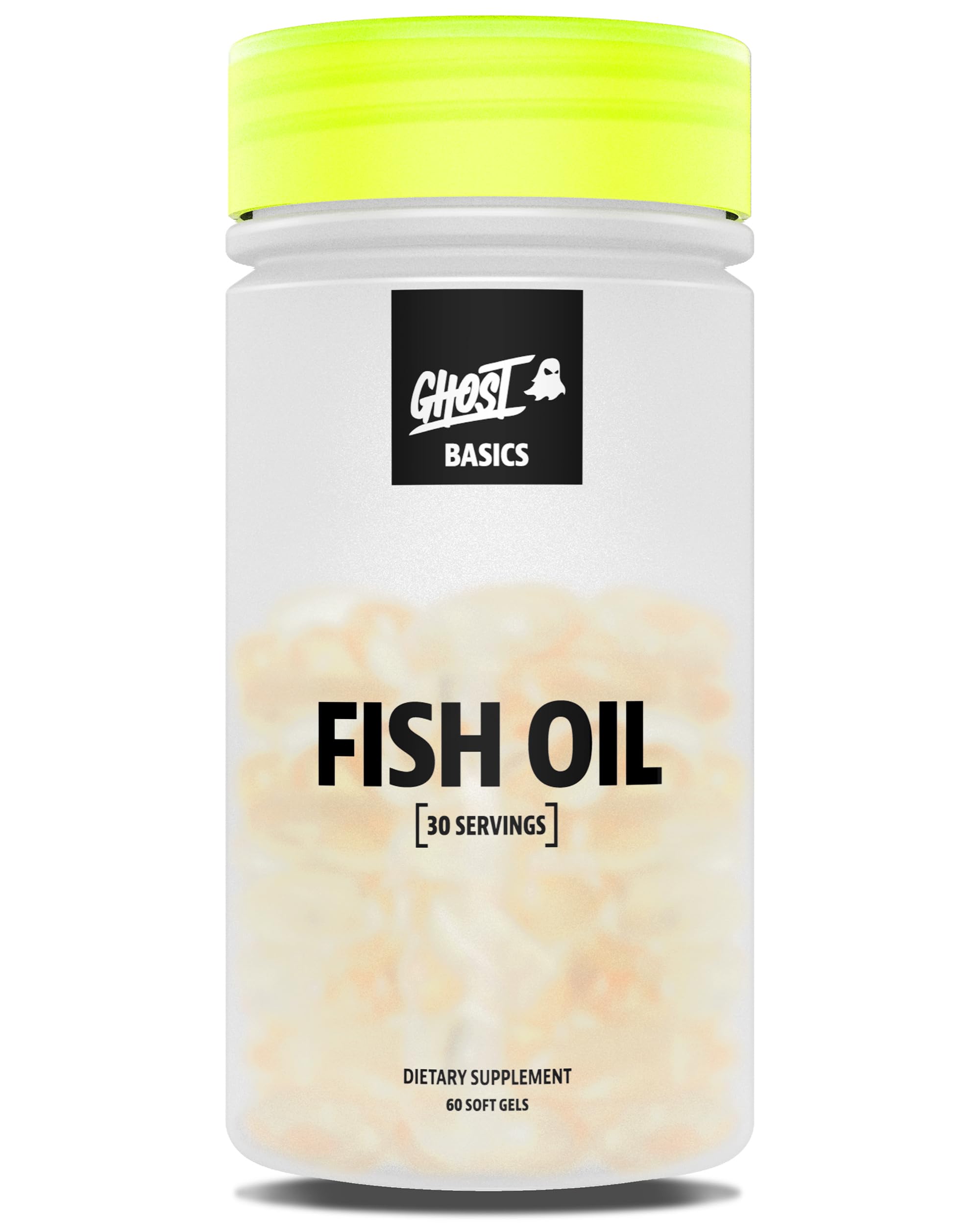 GHOST Basics Fish Oil 60 softgels front view