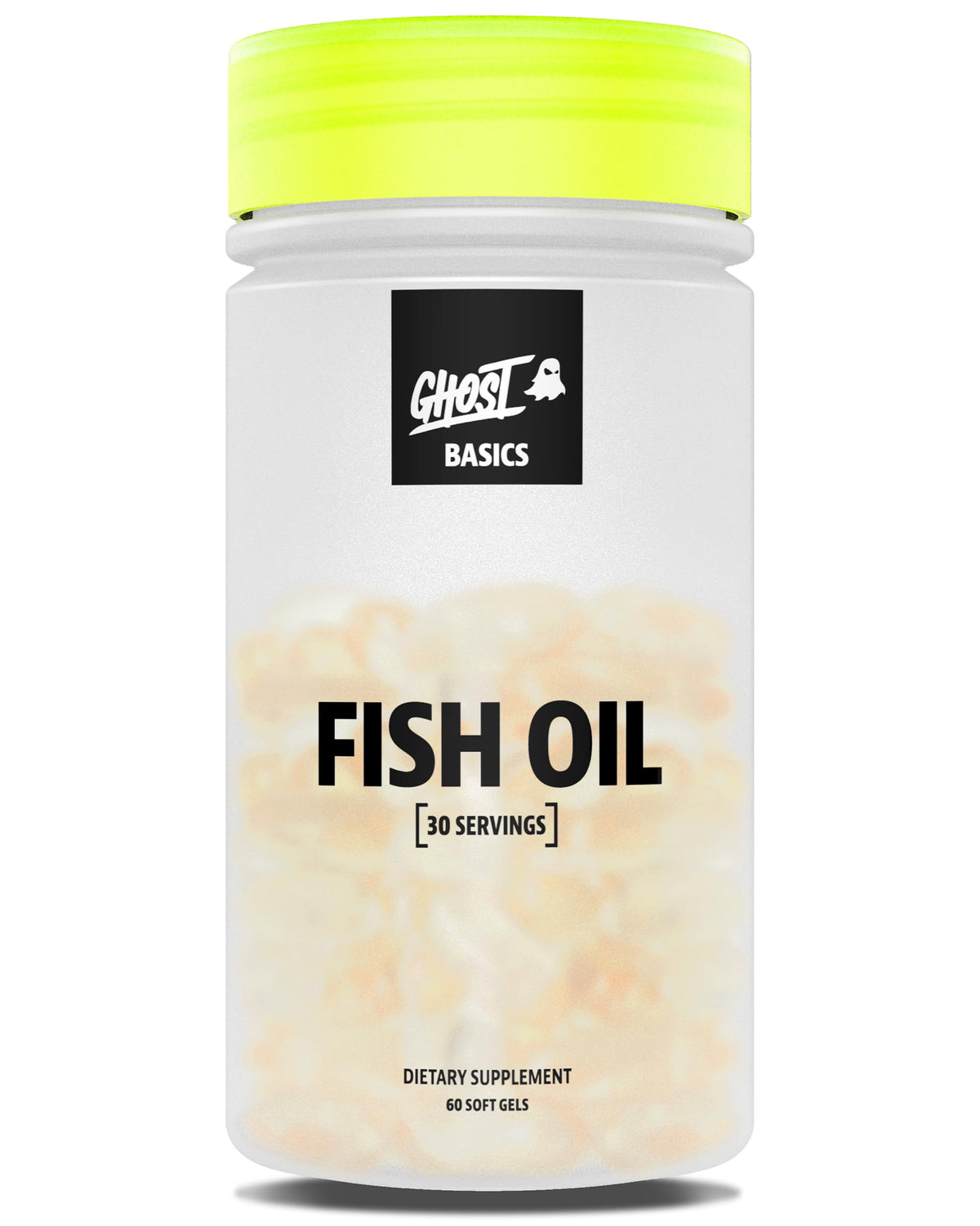 GHOST Basics Fish Oil 60 softgels front view