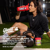 GHOST BCAA Blue Raspberry back view with nutritional information